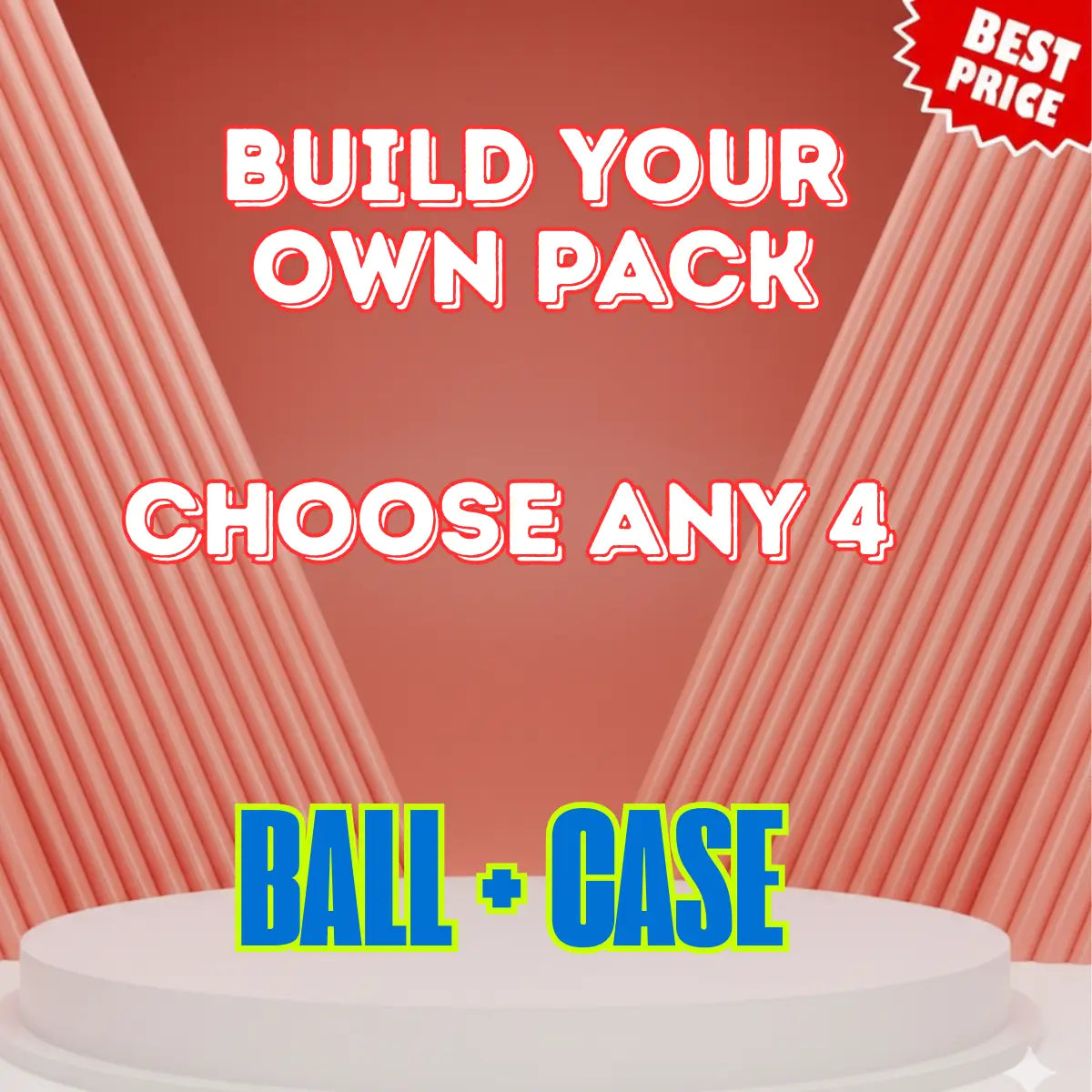 BEST VALUE - Ball + Case - 4 Pack