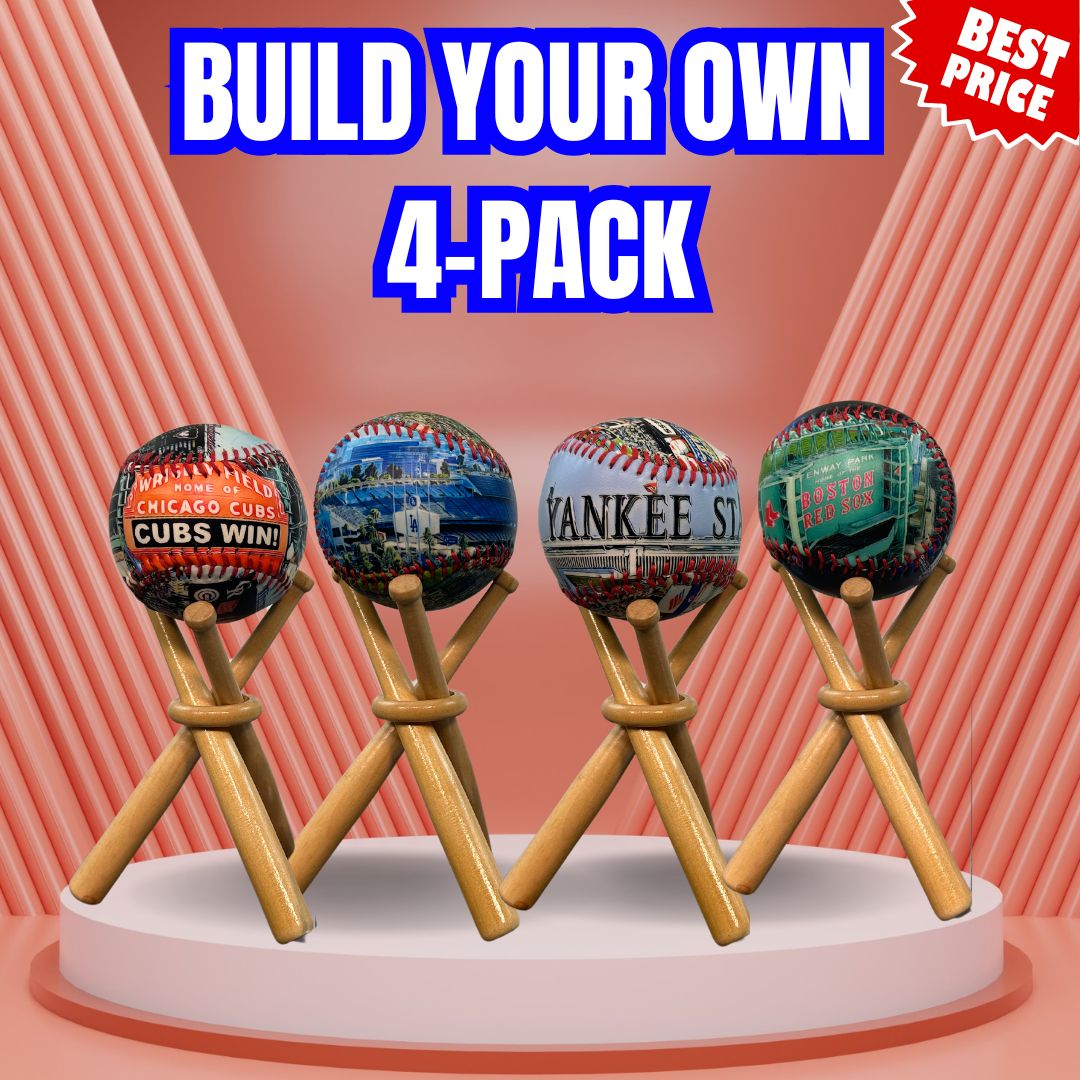 BEST VALUE - Ball + Case + Stand - 4 Pack
