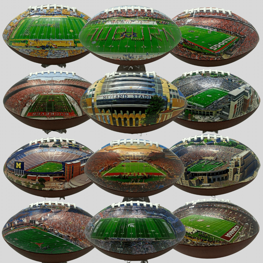 University Series College Footballs