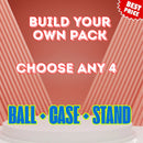 BEST VALUE - Ball + Case + Stand - 4 Pack